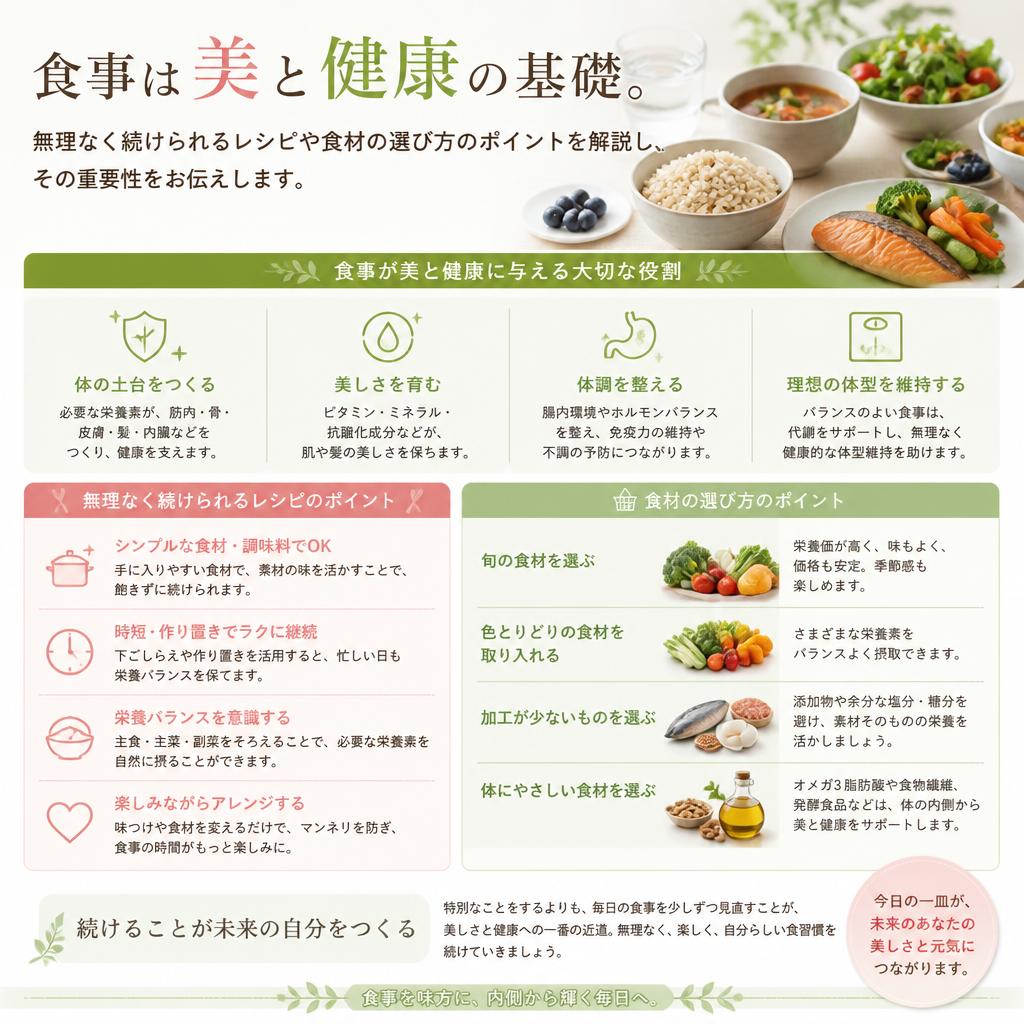 健康的な食事の取り入れ方