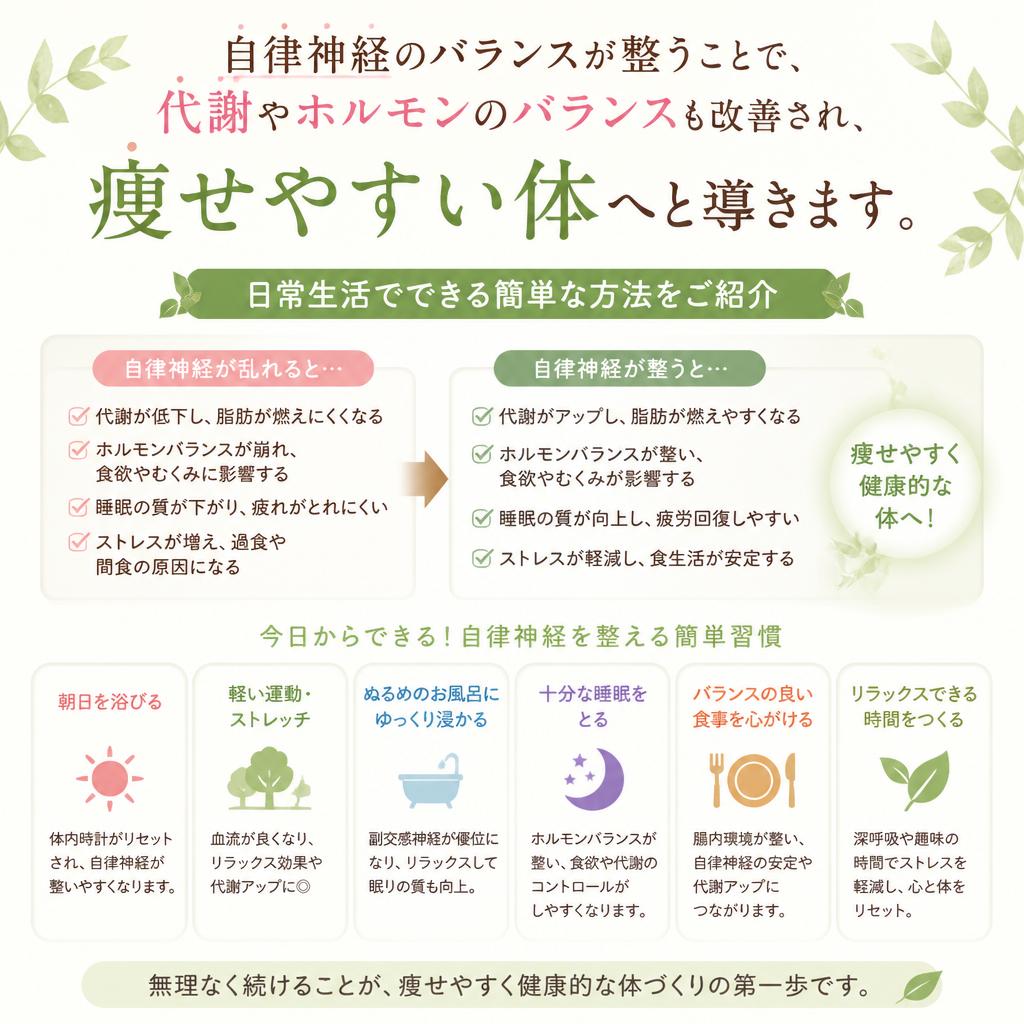自律神経を整える生活習慣
