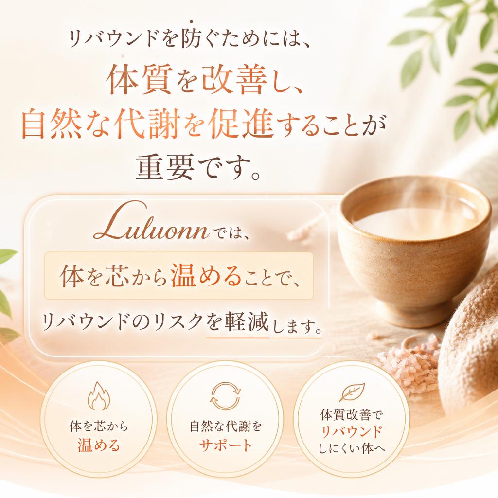リバウンド防止のカギ