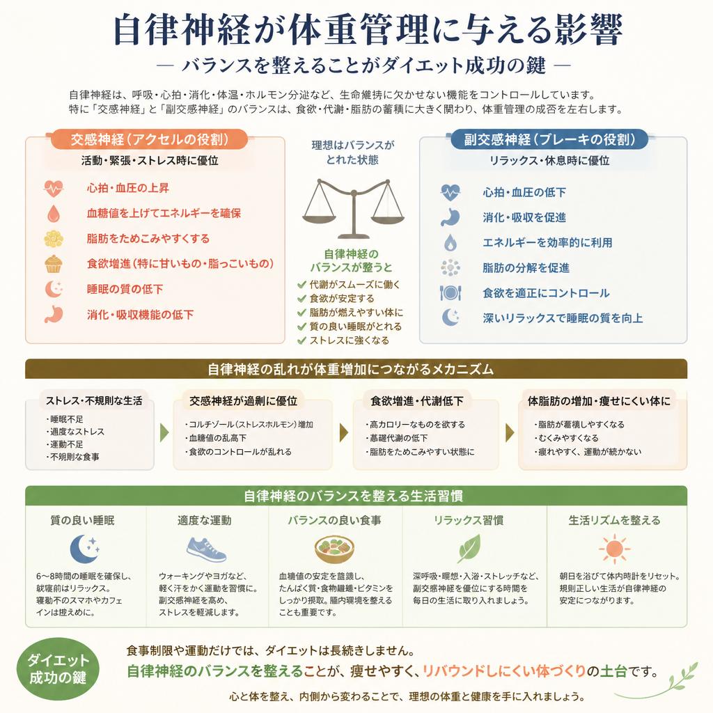 自律神経の役割とダイエット
