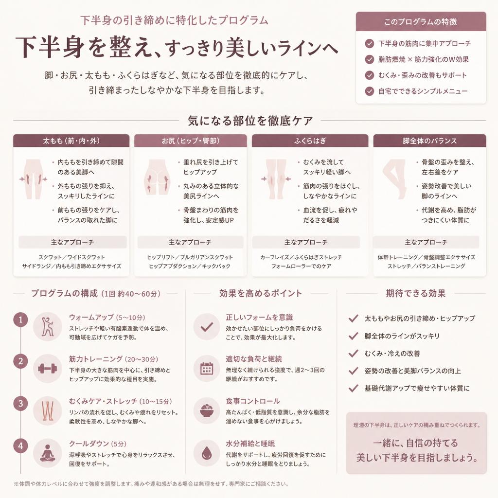 下半身ダイエット特化型プログラム