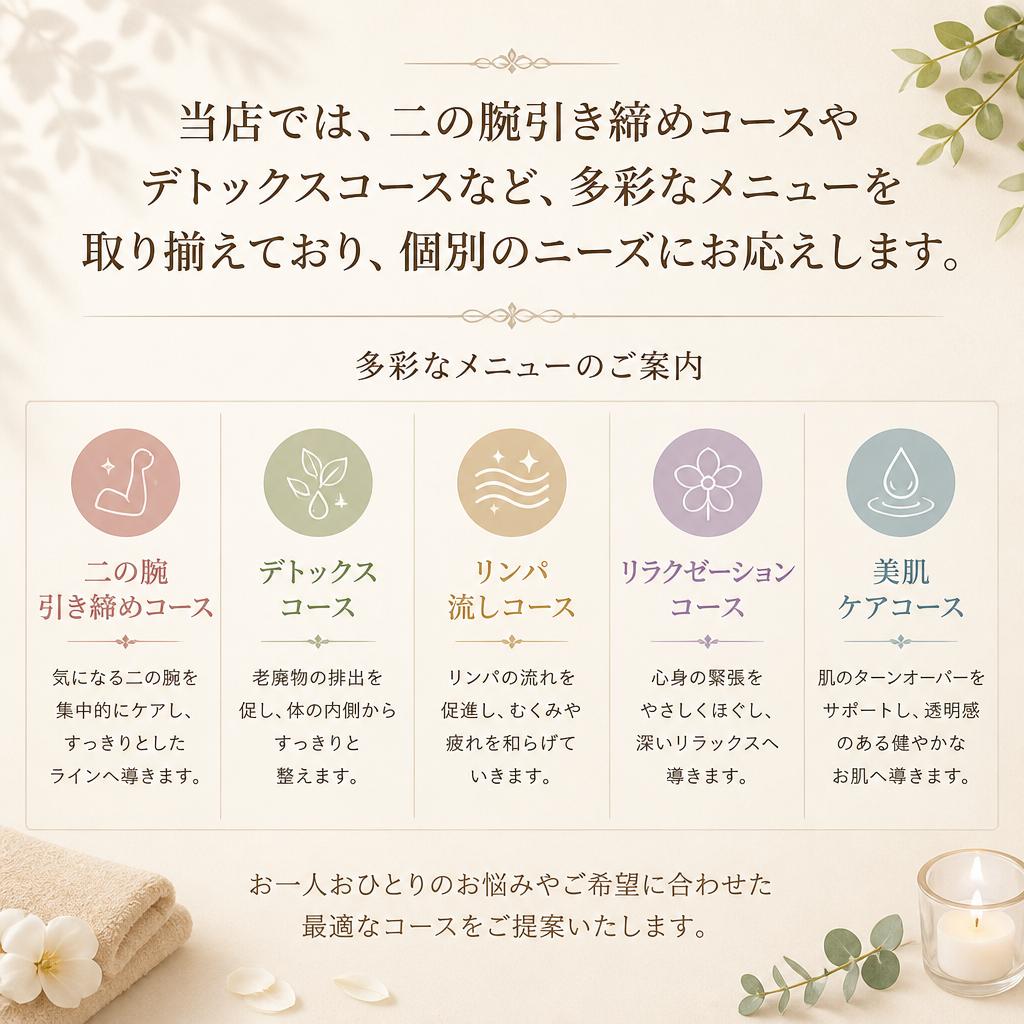 施術メニューのご紹介