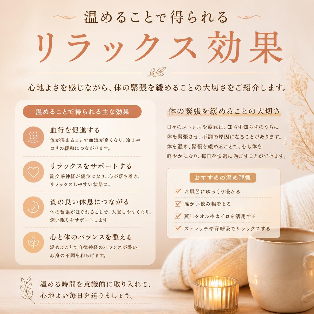 リラックスと温活の関係