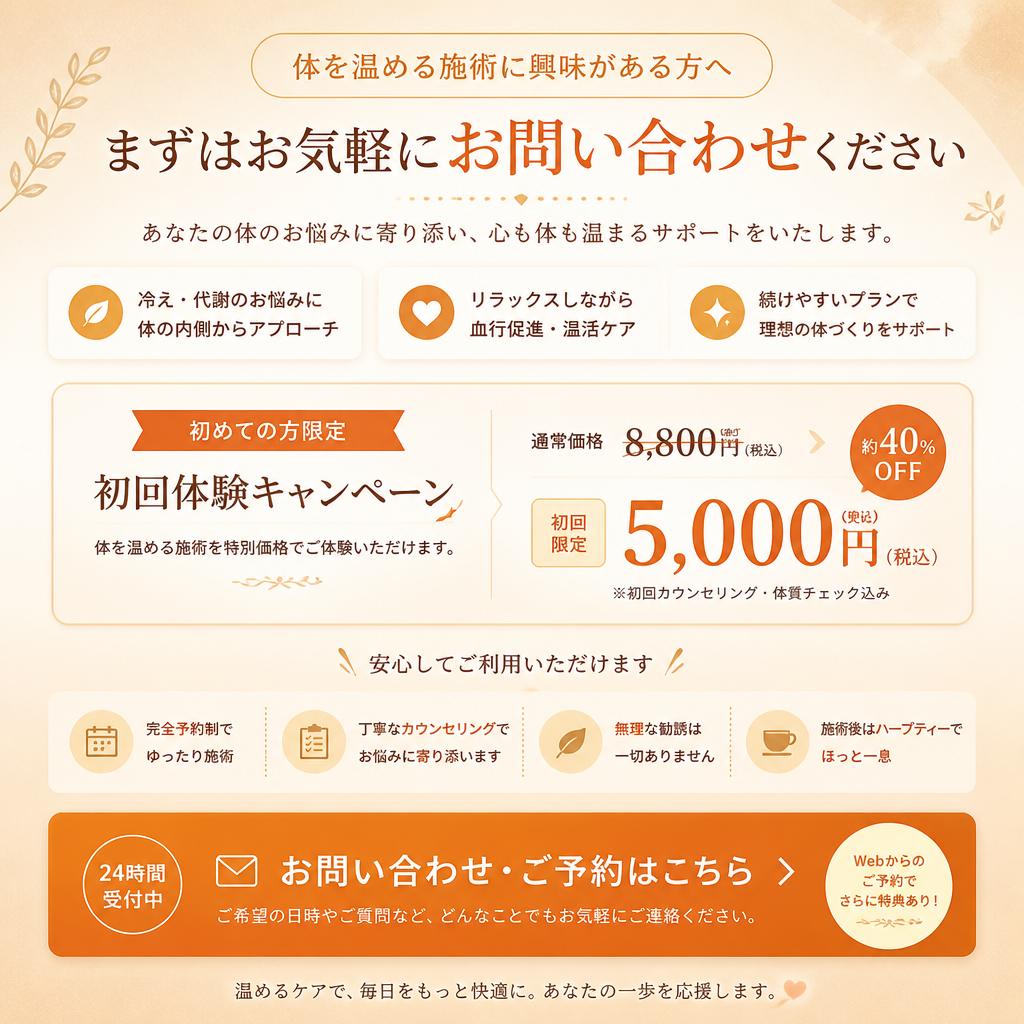 今すぐお問い合わせを！
