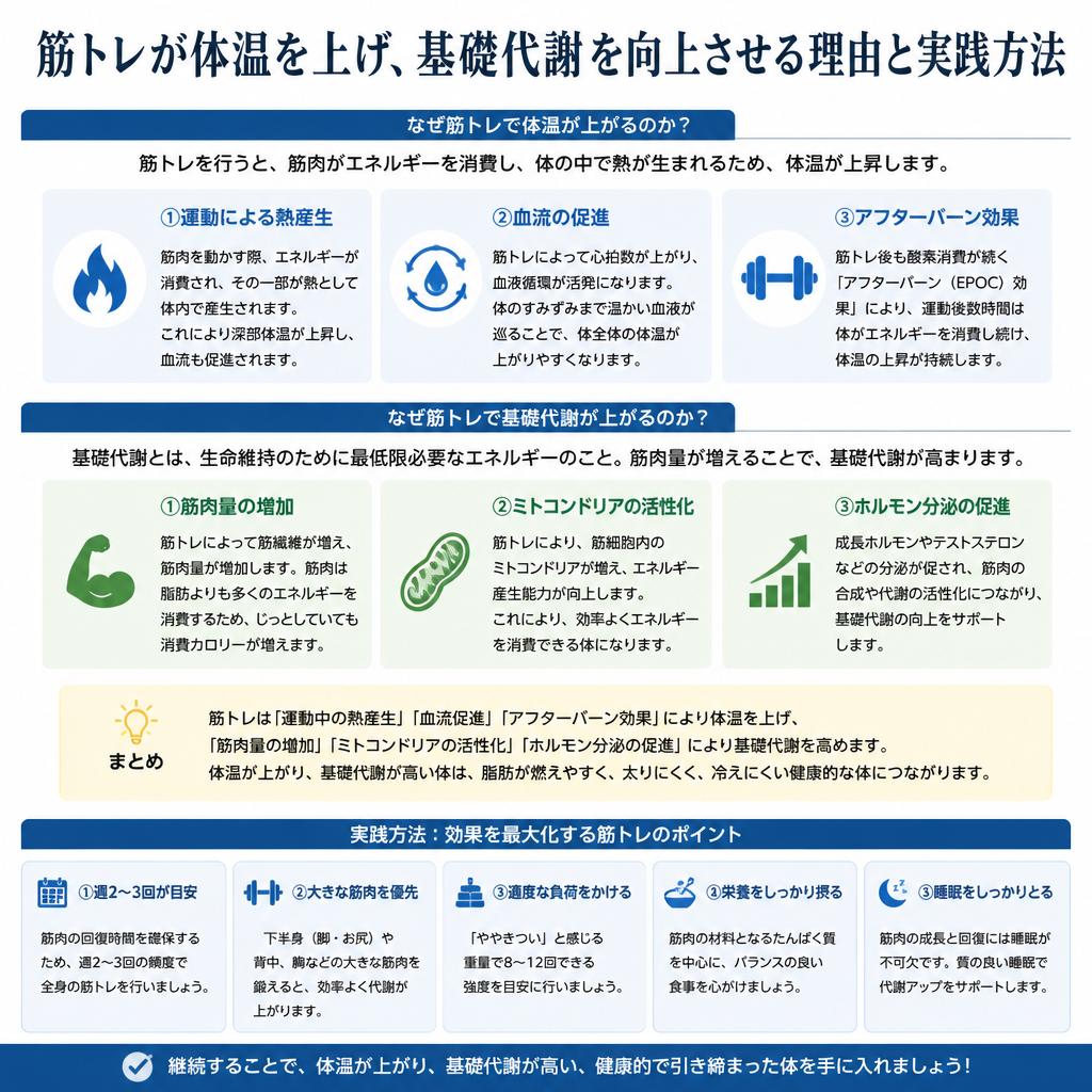 5. 筋トレで体を効率的に温める