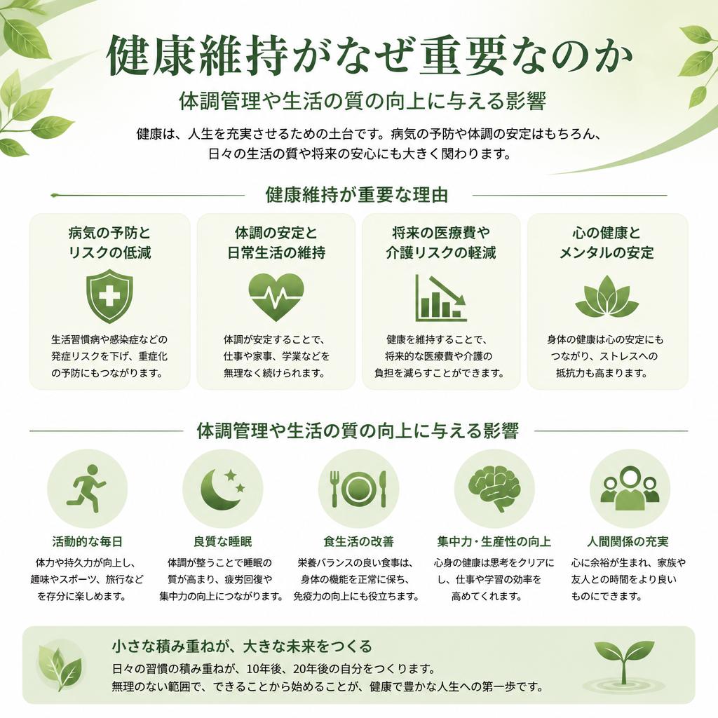 2. 健康維持の重要性