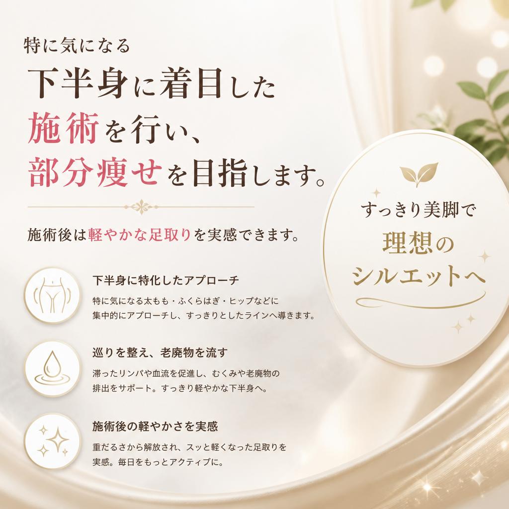 下半身痩せのためのアプローチ