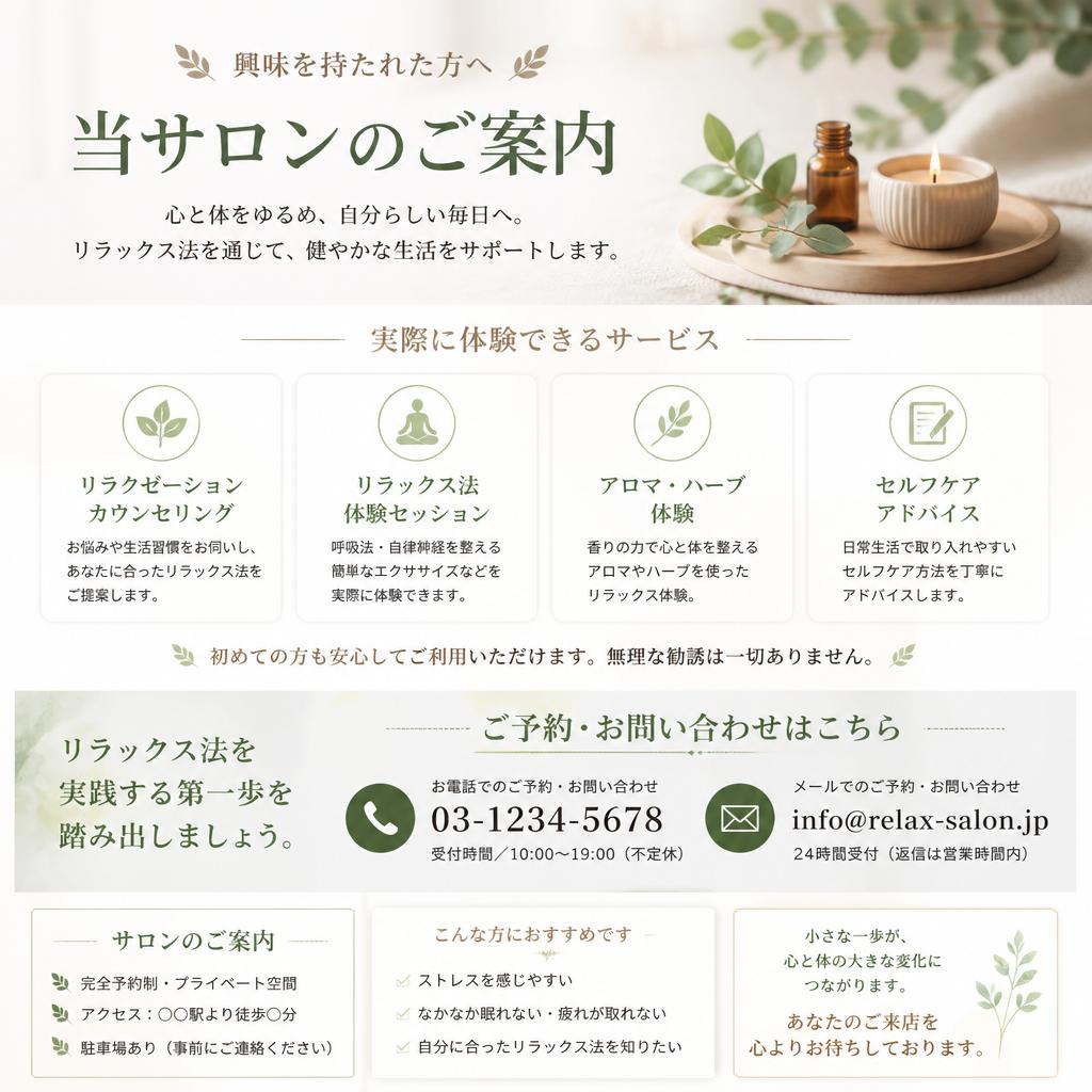 お問い合わせ・無料カウンセリングのご案内