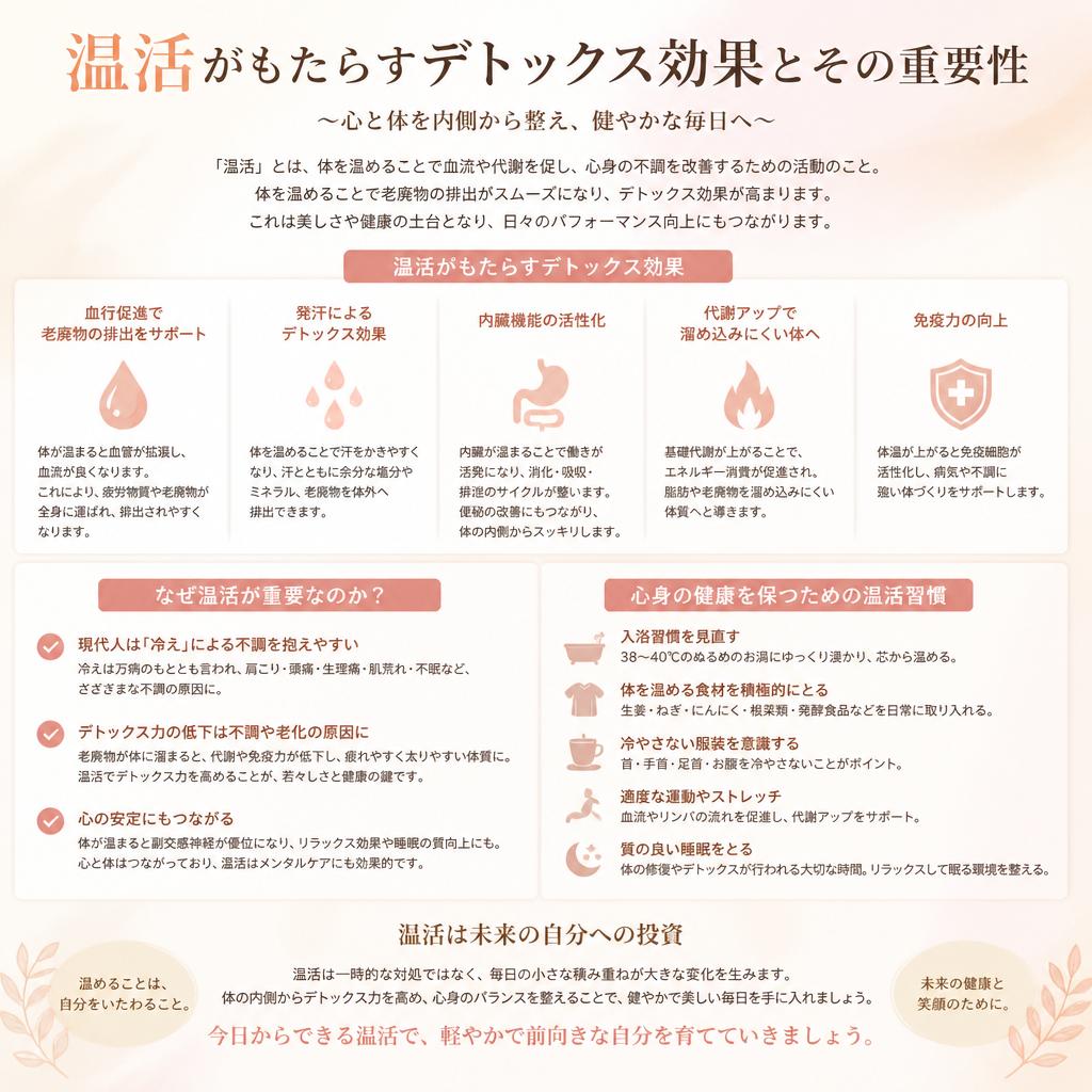 温活でデトックスを実現!