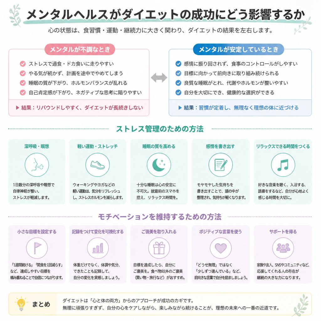 5. メンタルヘルスとダイエットの関係