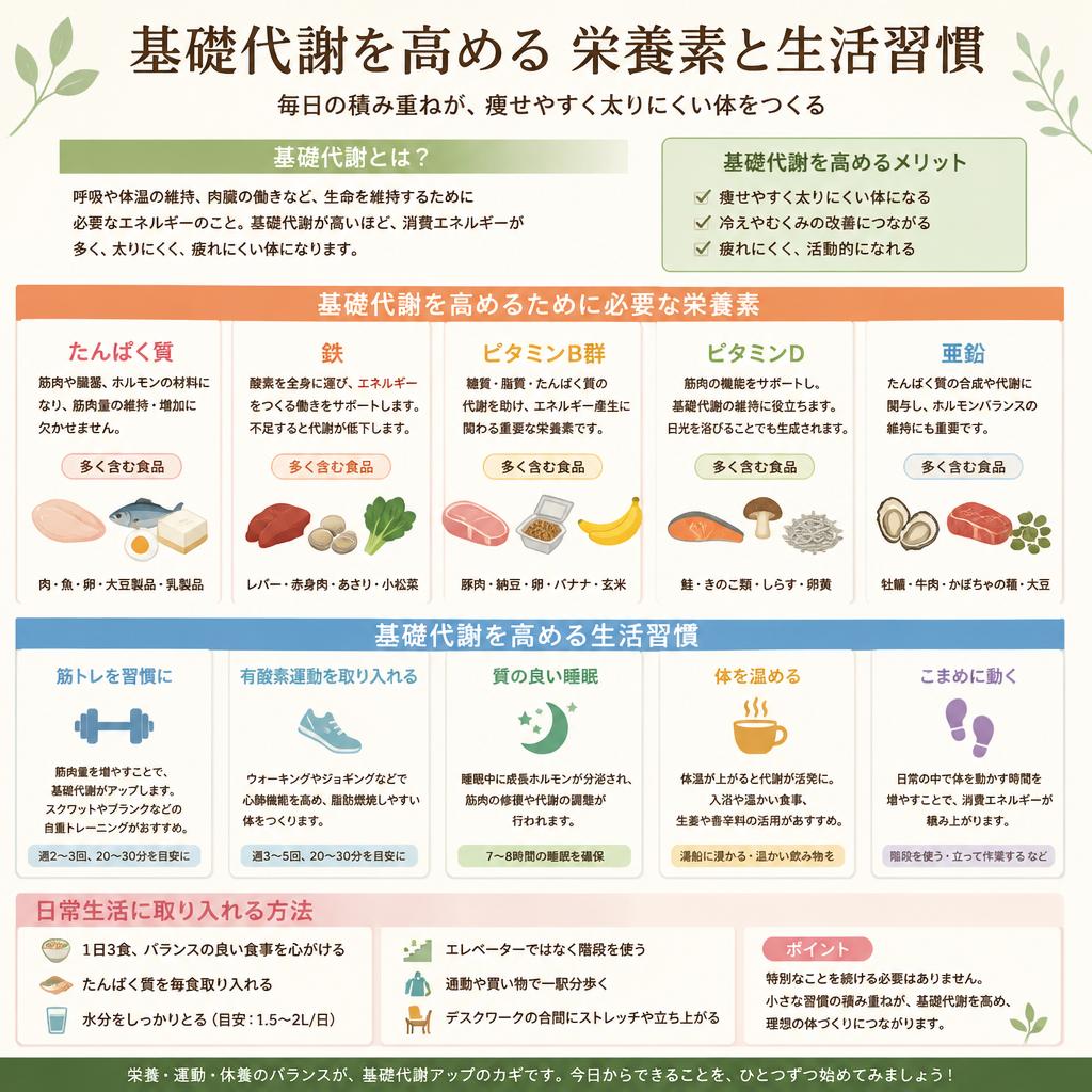 基礎代謝向上の秘訣