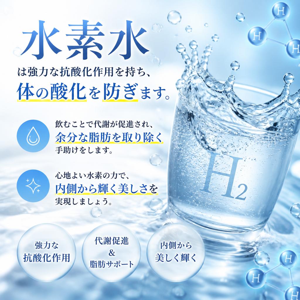 水素水で内側から美しく