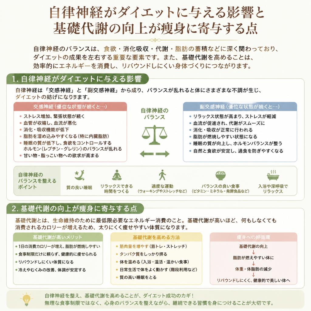 自律神経と基礎代謝の重要性