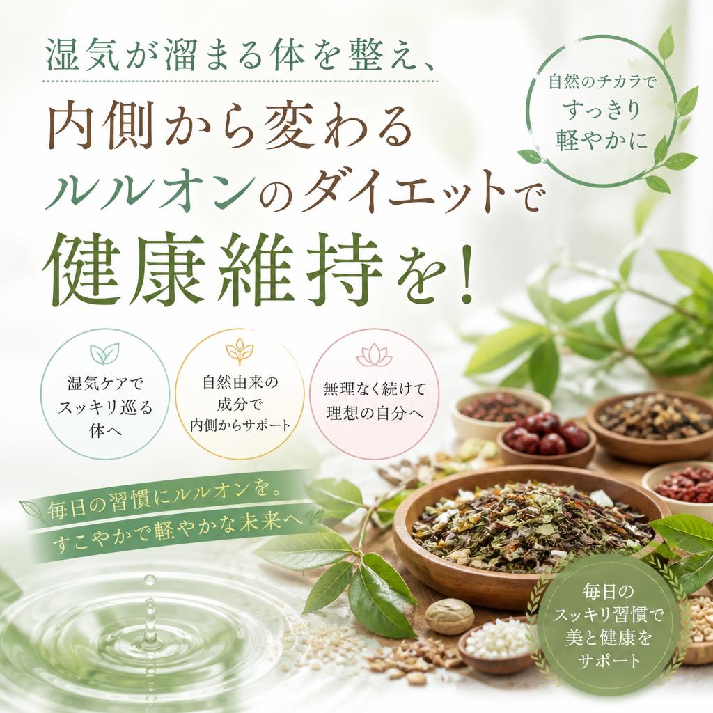 湿気が溜まる体を整え、内側から変わるルルオンのダイエットで健康維持を！| 宮崎県都城市でダイエットするならYOSA PARK belt'a