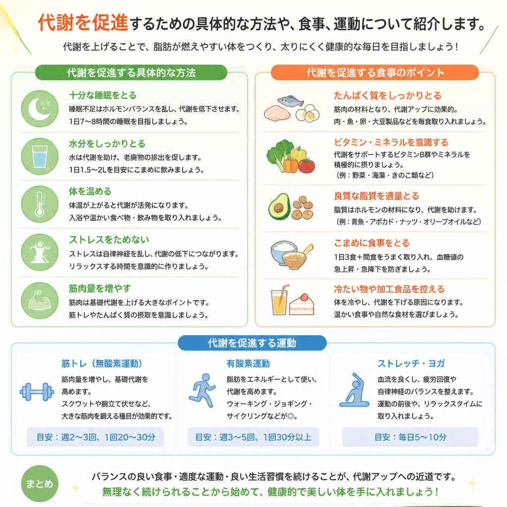 代謝アップのポイント