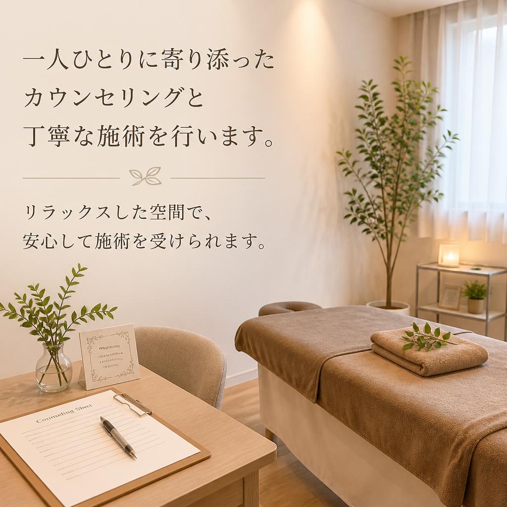 丁寧な施術で安心