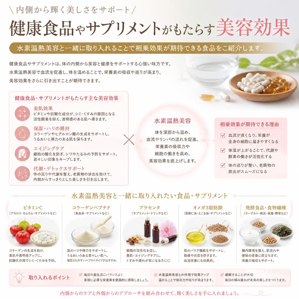 健康食品との組み合わせ