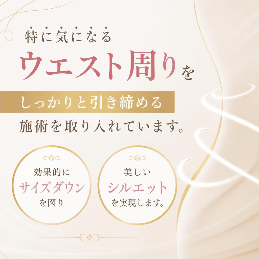 ウエスト引き締めに特化したアプローチ
