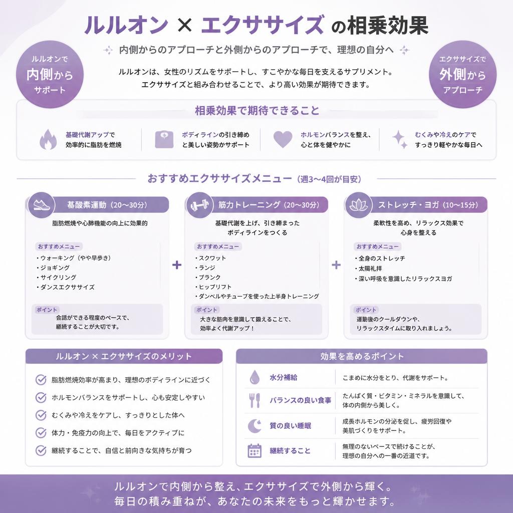 4. ルルオンとエクササイズの組み合わせ
