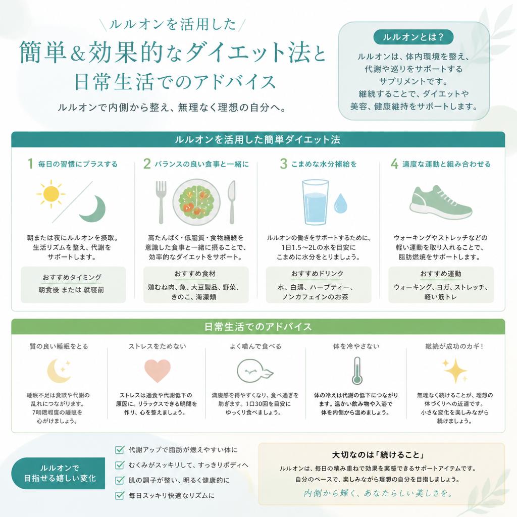 簡単ダイエット法の具体例