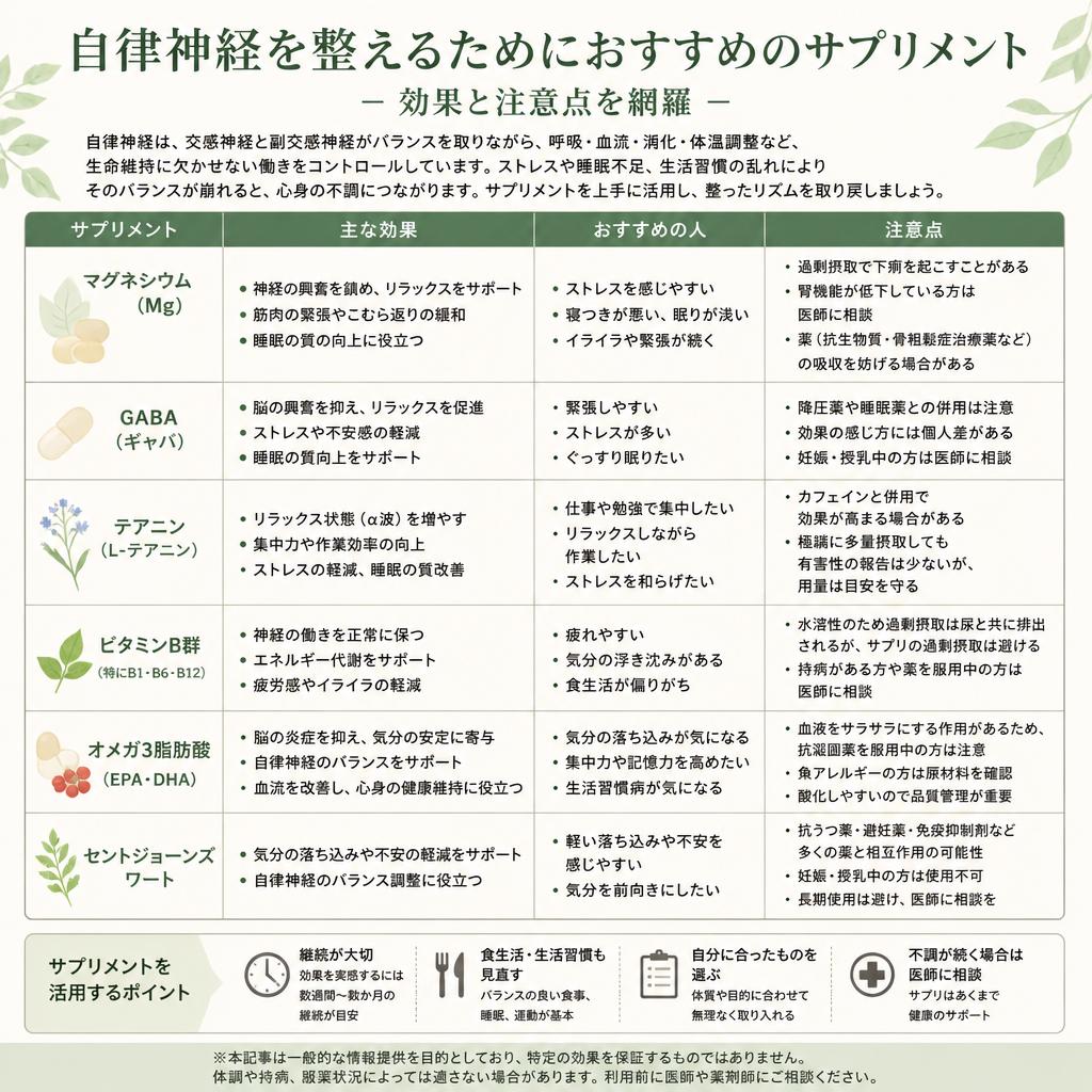効果的なサプリメントの選び方