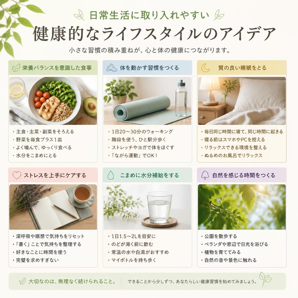 健康的なライフスタイルの実践方法