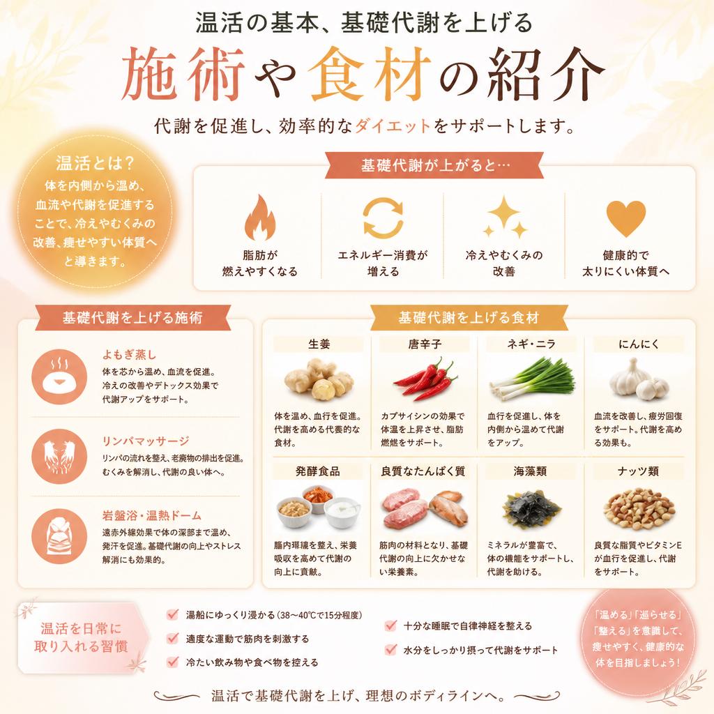 2. 基礎代謝を上げる温活法
