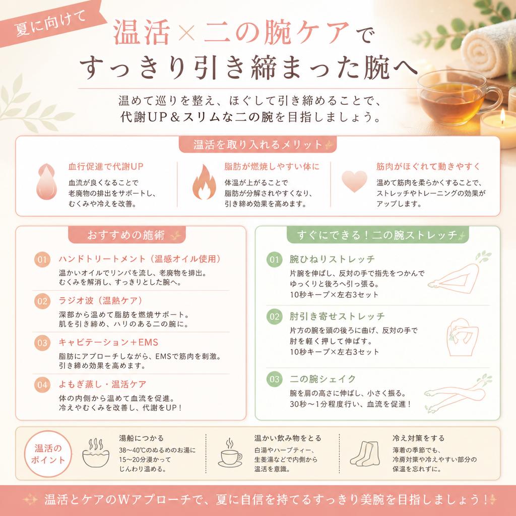 4. 二の腕引き締めのためのテクニック