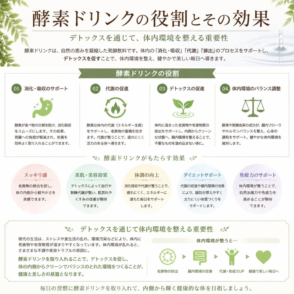 酵素ドリンクでデトックス