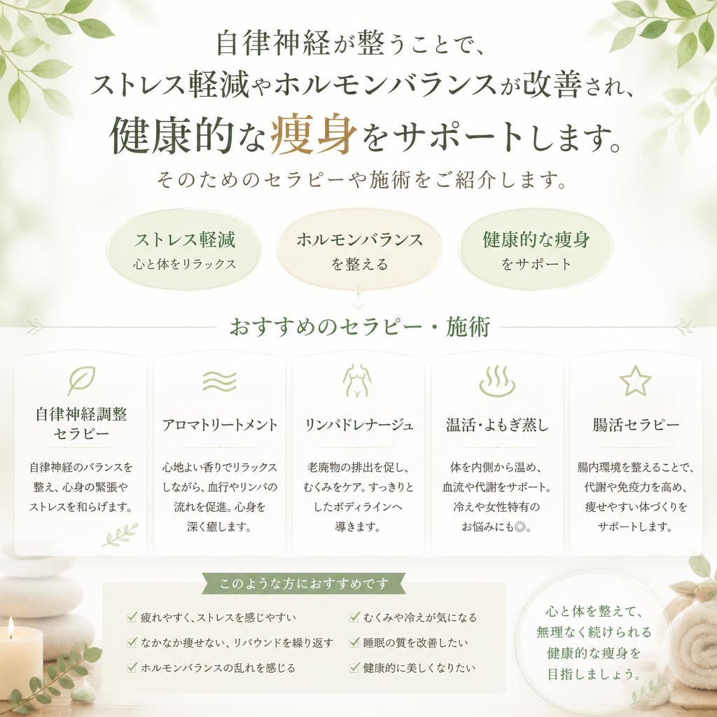 自律神経の調整がもたらす効果