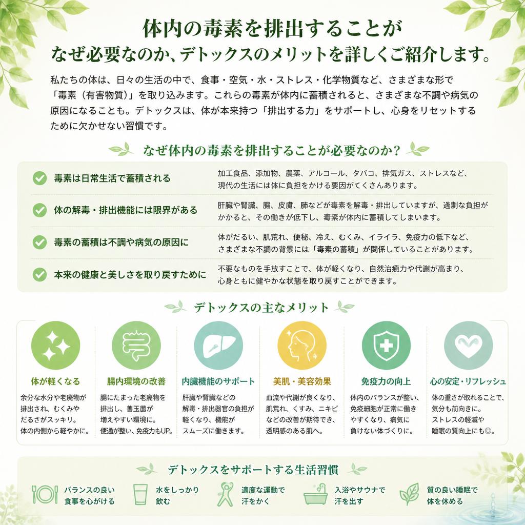 デトックスの必要性