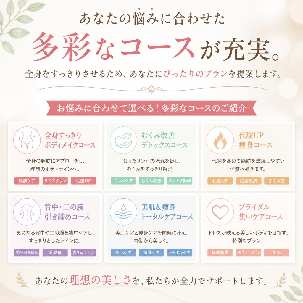 多彩なコースを選べる!