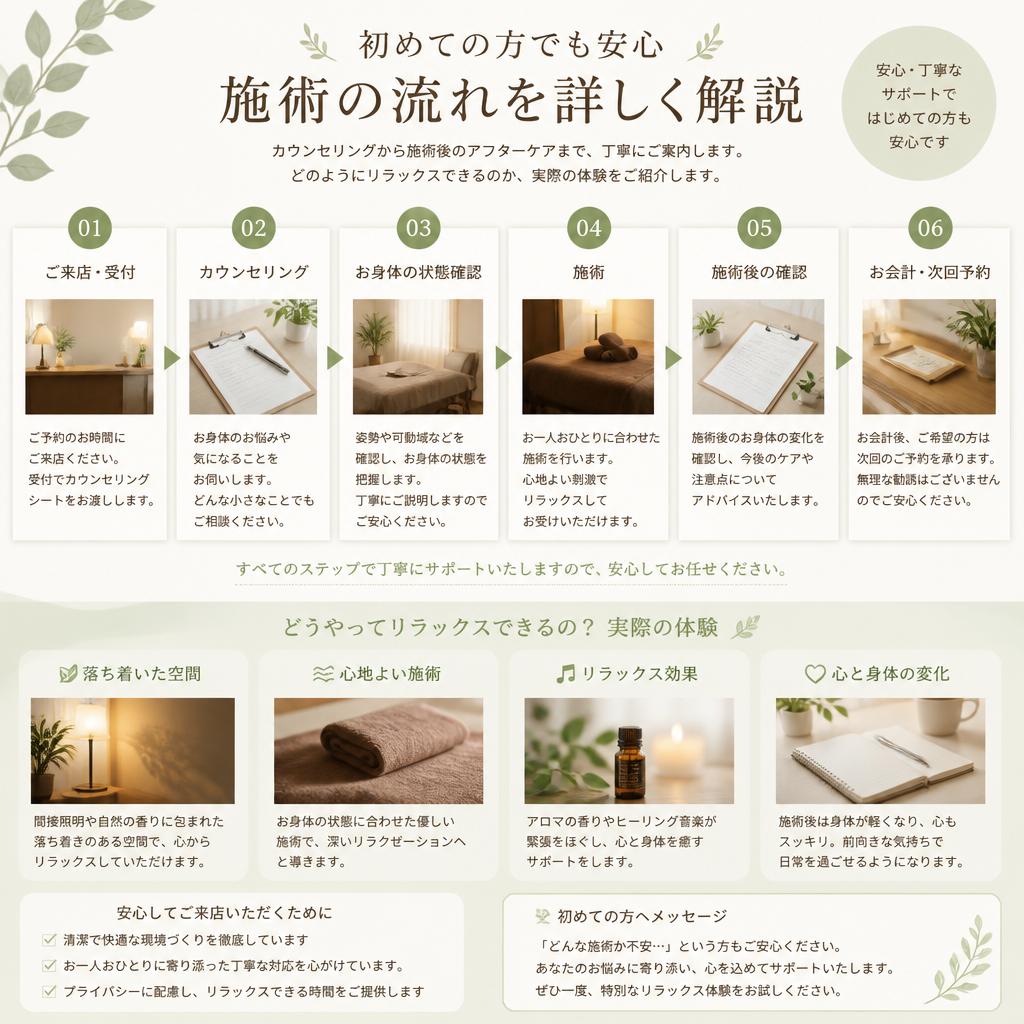 施術の流れは？