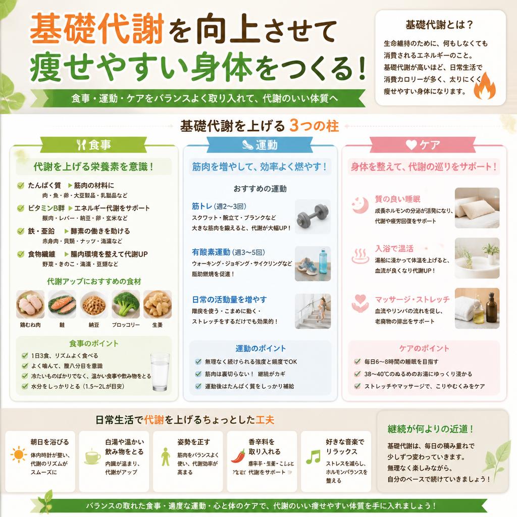 基礎代謝を上げる方法