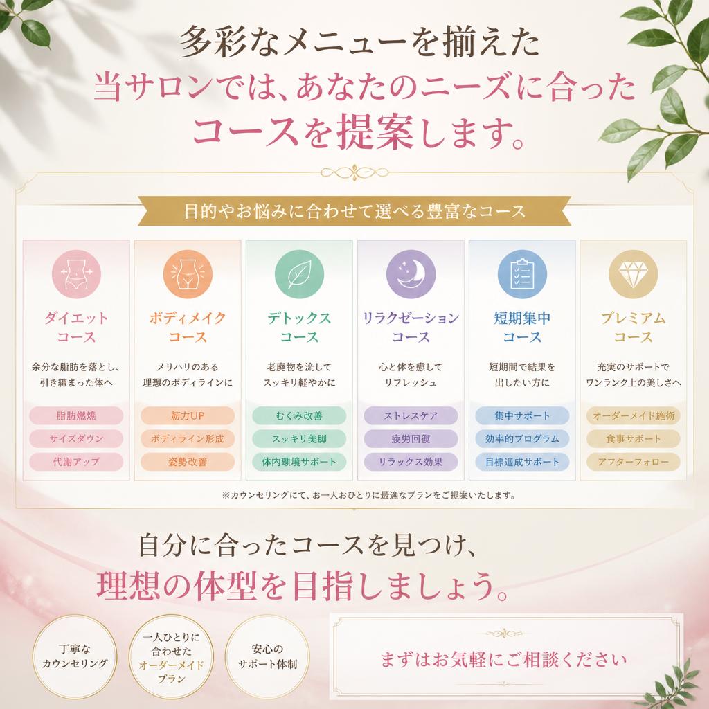 施術メニューの紹介